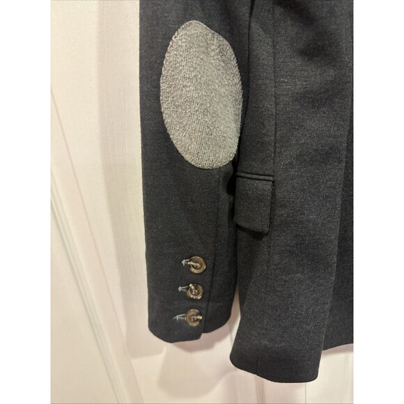 Cartonnier Anthropologie women's gray blazer jacket shoulder pad S pockets lined - Picture 12 of 13